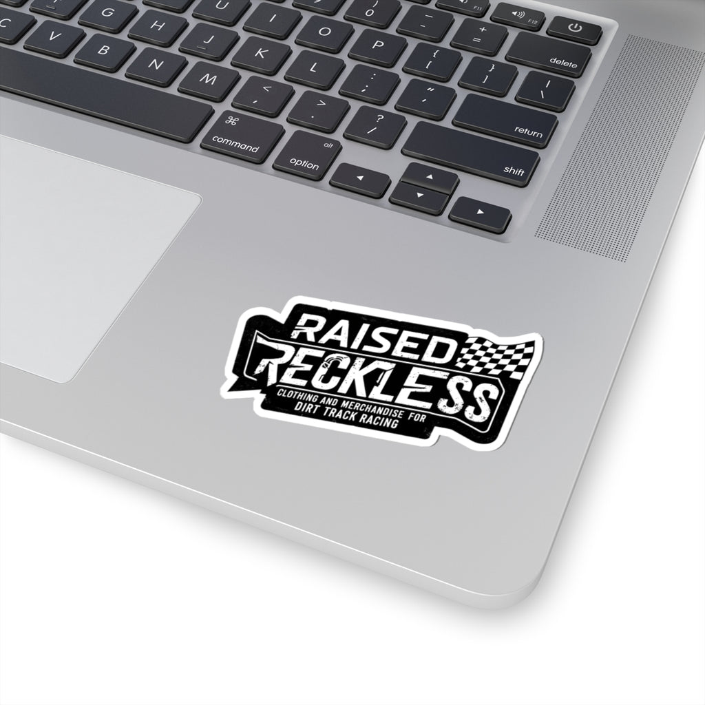 Raised Reckless Racing Kiss-Cut Stickers - Perfect for Dirt Track Racing Fans, Laptop Decor, Car Stickers, Gift for Racing Enthusiasts