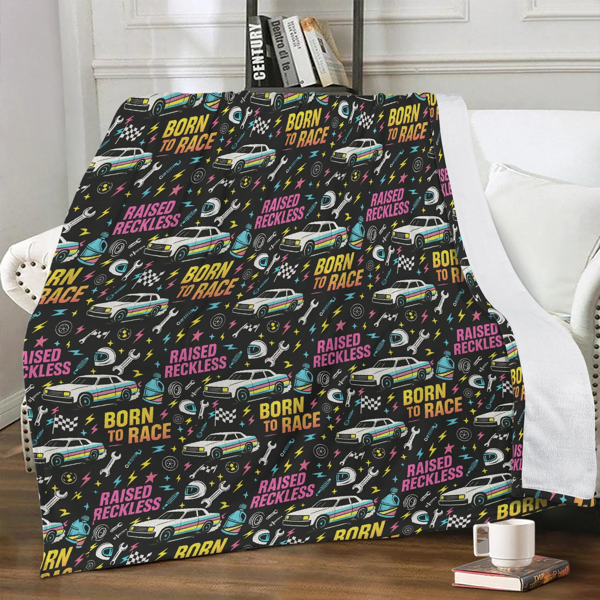 Born to Race - Raised Reckless Blanket